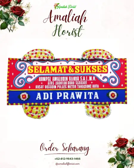 Papan Bunga Ucapan Selamat Cilentung